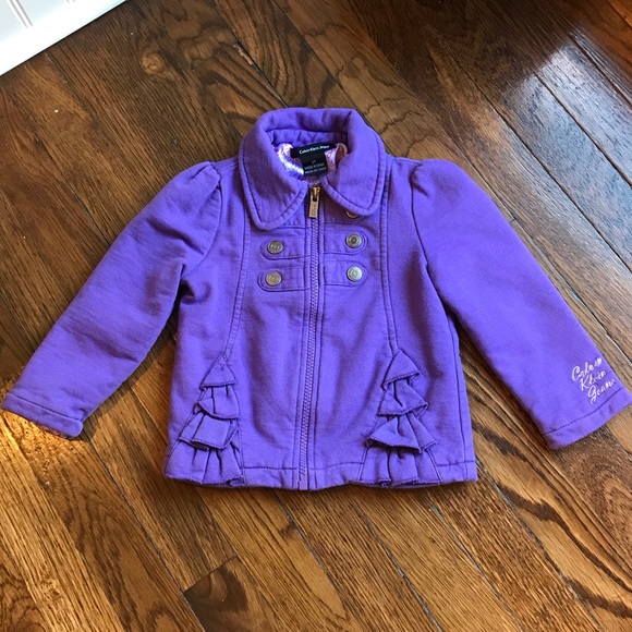 Calvin Klein Jeans Other - Calvin Klein Ruffle Military Jacket in Purple 2T